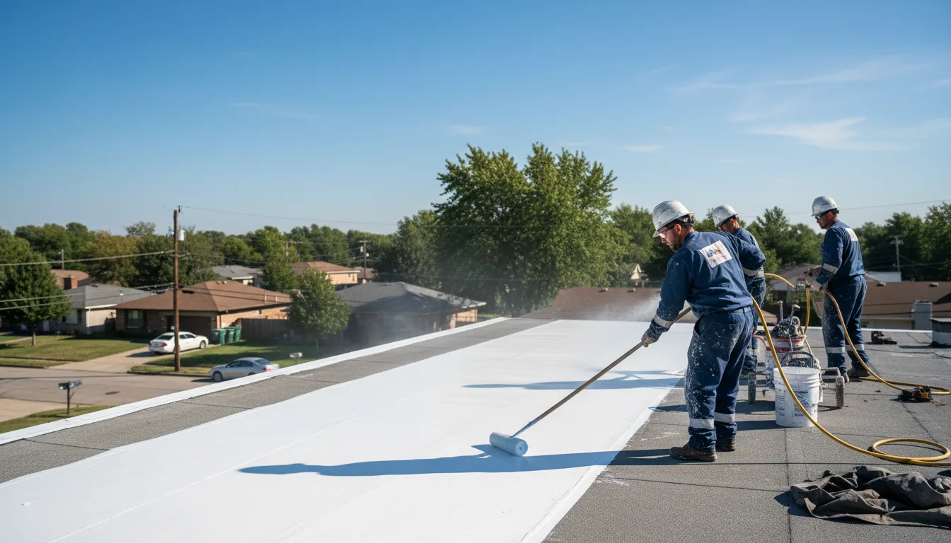 Commercial roof coating in Hayesville, OH near me